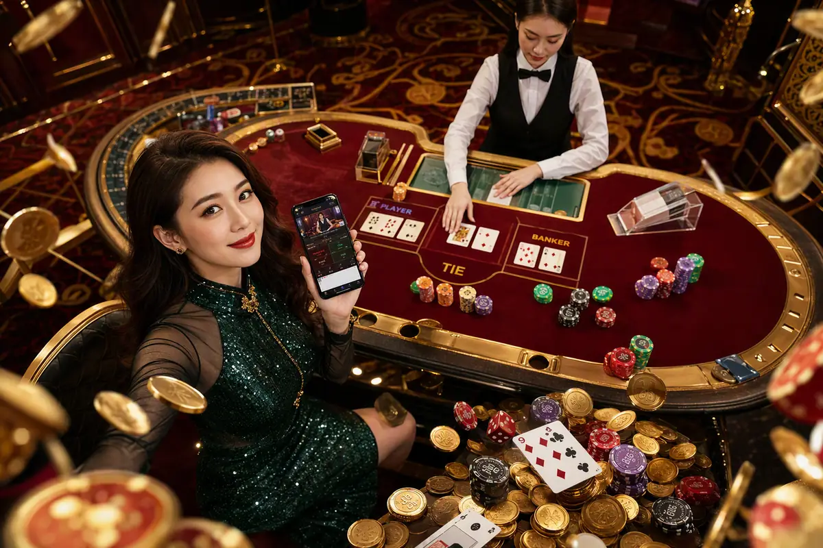 as126 Casino meja dealer langsung baccarat